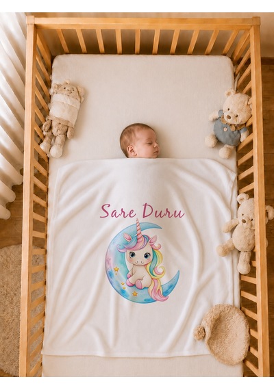 Pia Baby Kız Bebek İsme Özel Tulum Seti 4 Parça %100 Pamuk Organik Baskılı Hastane Çıkışı Battaniyeli Set 1100bt0x Ekru