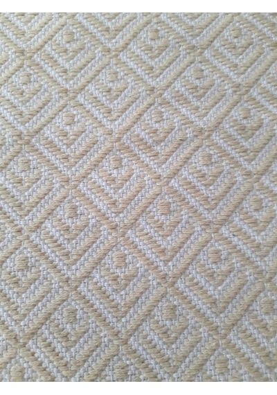 Pamuklu Cotton Kilim Çift Taraflı Yıkanabilir Dekoratif 80x150 - Sarı V2 Siyah - Beyaz