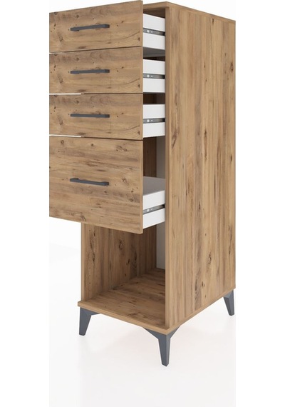 Kronos Dolap 4 Çekmeceli 44x59x134 Çam-çam Çam Kronos Dolap 4 Çekmeceli 44x59x134 Çam-çam Çam