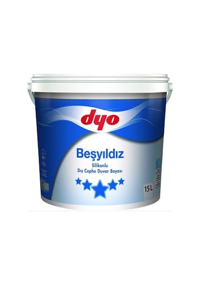 Dyo Beşyıldız Dış Cephe Silikonlu 15 Lt Beyaz