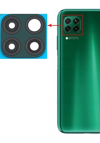 Huawei P40 Lite Uyumlu Kamera Lensi Camı Jny-l21a Jny-l01a Jny-l21b Jny-l22a Jny-l02a - Yeşil