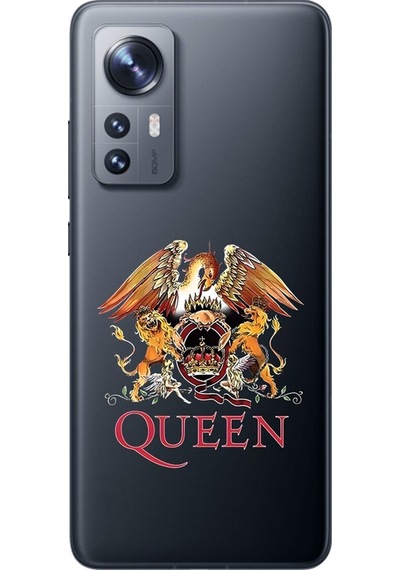 Xiaomi Mi 12 Uyumlu Şeffaf Kılıf Queen Tasarımlı