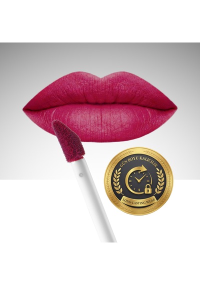 Aden Liquid Lipstick - Likit Ruj 19 Raspberry Ahududu Çok Renkli