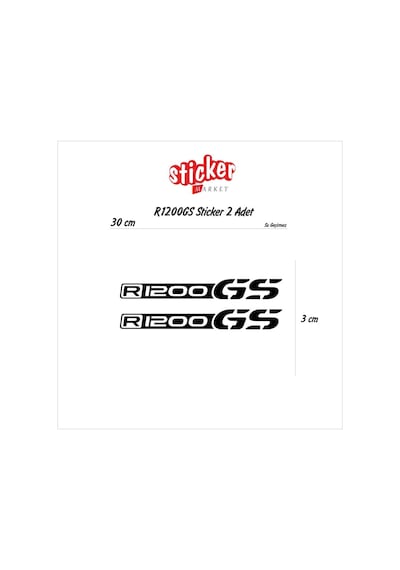 R1200Gs Sticker Beyaz