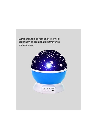 Çocuk Gece Lambası 6 Modlu Renkli Led Enerji Tasarruflu Masal Işığı Çok Rnekli