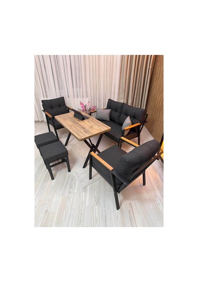 Houseart Mila ,model, Balkon, Bahçe, Cafe, Metal Koltuk Takımı, Bahçe Takımı , Çay Seti, 2+1+1 , Yemek Masası , Balkon Mobilyası Antrasit Houseart Mila ,model, Balkon, Bahçe, Cafe, Metal Koltuk Takımı, Bahçe Takımı , Çay Seti, 2+1+1 , Yemek Masası , Balkon Mobilyası Antrasit