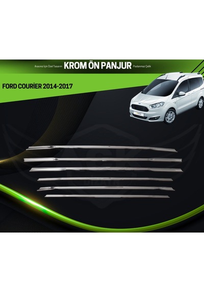 Ford Courier 2014-2017 Araca Özel Krom Ön Panjur A+