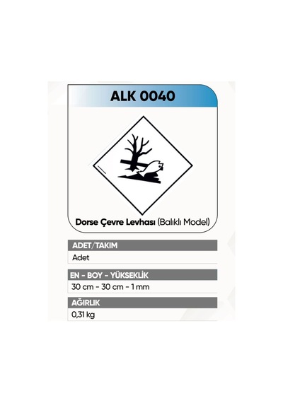 Alkotek Çevre Levhası Balık