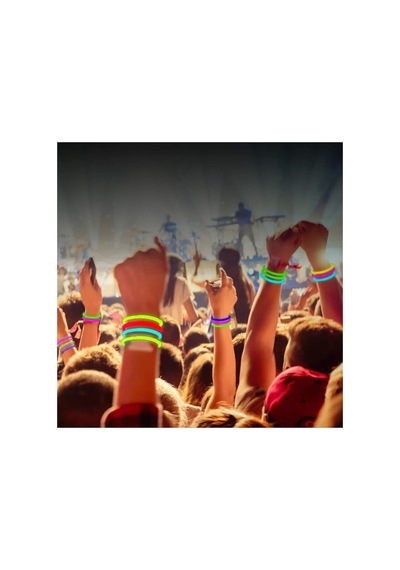 Glow Stick Işıklı 100 Adet Çubuk Neon Çubuk Neon Işıklı Bileklik Party Diğer