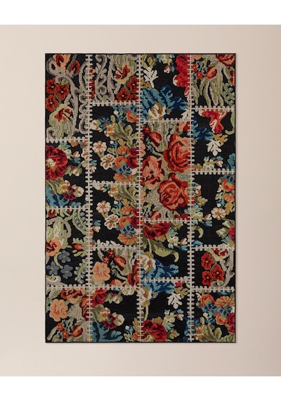 Madame Coco Feron Halı - 200x300 Cm - Siyah Siyah