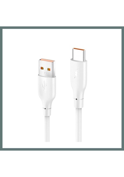 Bezos Konfulon Dc65 Usb To Type-c 1m 3.0a Hızlı Şarj Kablo - Beyaz Ventra