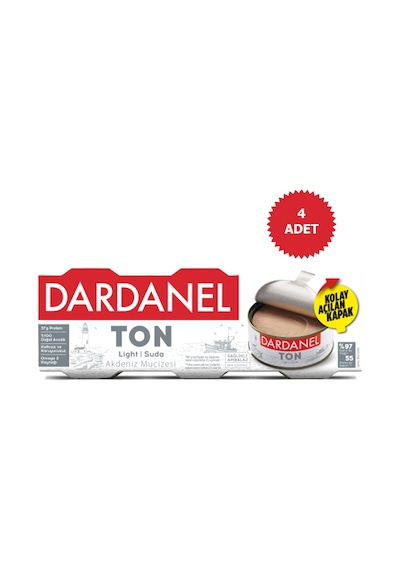 Dardanel Light Akdeniz Mucizesi Ton Balığı 4'lü 3 x 75 G