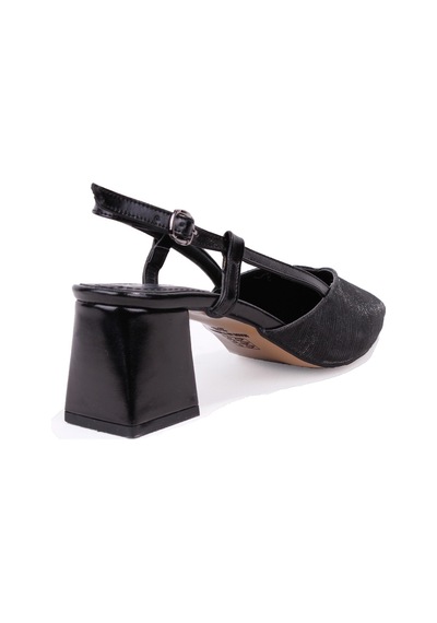 Dagoster Dza07-1296030 Siyah 6.5 Cm Kalın Topuklu Klasik Kadın Ayakkabı siyah