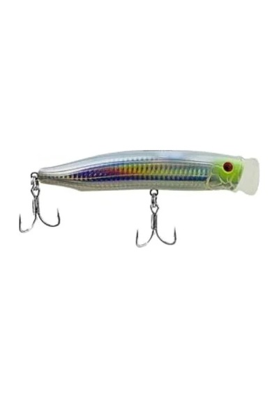 15 Cm Popping Model Sahte Balık - Beyaz Renk