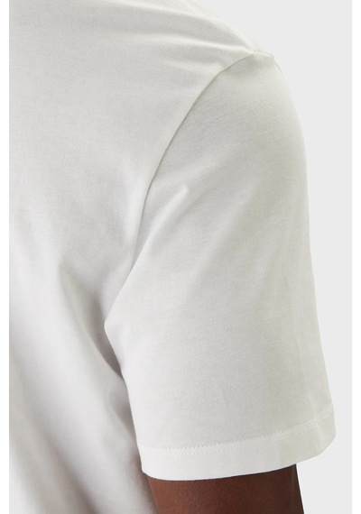 Calvin Klein Erkek T Shirt Lv04re807g Yaa Beyaz Beyaz