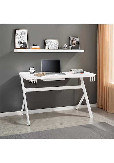 Ryze Extreme Karbon Fiber Rgb Oyuncu Masası - Beyaz 120x60x76 Cm Beyaz