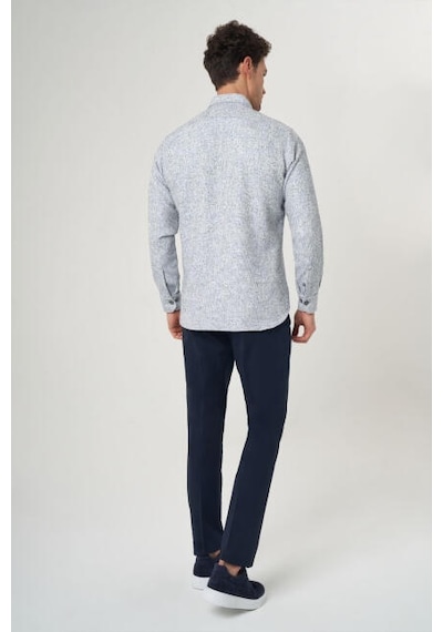 Bisse Erkek Regular Fit Uzun Kollu Flanel Gömlek Mavi Gm23y231072 D35 Mavi