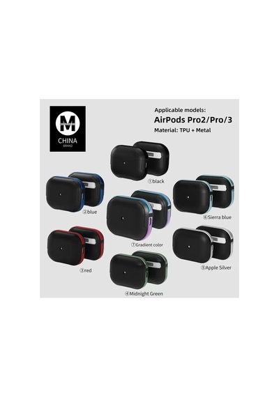 Movenchy Apple Airpods Pro 2 2.nesil Mo-a8 Armor Kılıf - Rainbow