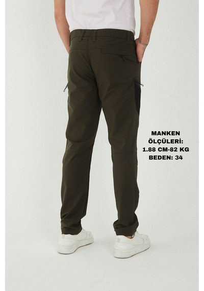 Camp Scoutland Camp530 Outdoor Tactical Su İticili Likralı Yazlık Erkek Taktik Pantolon Haki