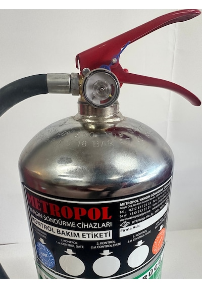 6 Kg Lıtyum Plus Elektrıklı Araç Yangın Söndürücü Dört Yıl Garantılı