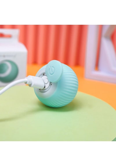 Qingmipy Akıllı Kedi Oyuncağı: 360 Dönen Led Işıklı Şarjlı Top - Av İçgüdüsünü Uyarır