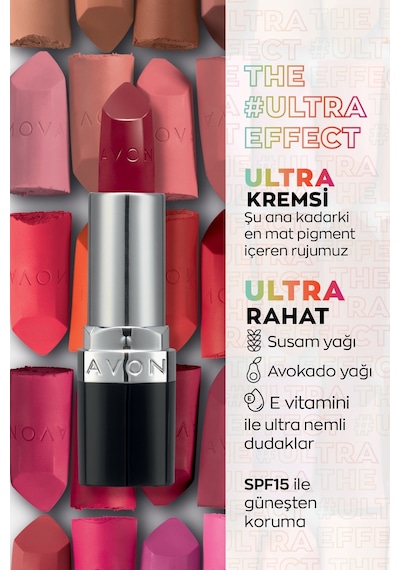 Avon Ultra Kremsi Ruj Wine Berry