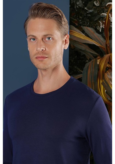 Efor Ts 870 Slim Fit Lacivert Spor T-shirt Lacivert