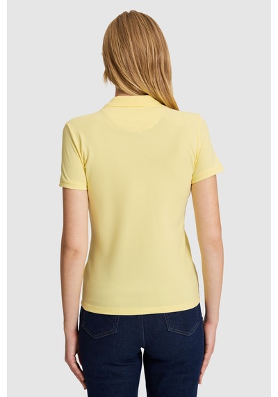 U.S. Polo Assn. U.s. Polo Assn. Kadın Açık Sarı Tişört Basic 50321798-vr004 Acık Sarı