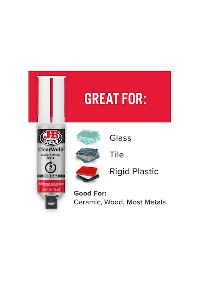 Jb Weld İkiz Tüp Şırınga 25 Ml Ahşap,cam, Seramik , Fayans Çok Amaçlı Hızlı Yapıştırıcı