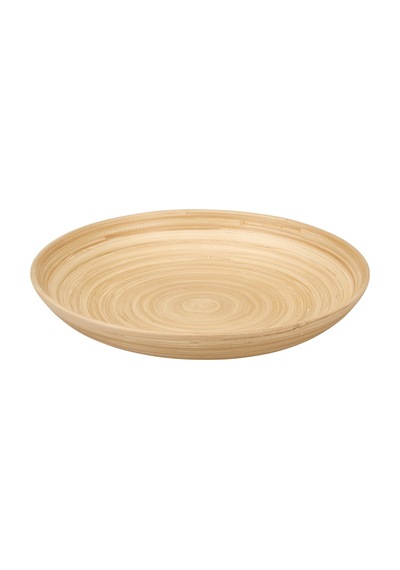 3 Adet Koopman Bambu Kase 30x30x5 Cm