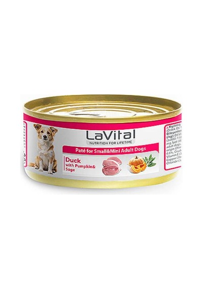 Lavital Ördekli Bal Kabaklı Ve Ada Çaylı Küçük Irk Yetişkin Köpek Konservesi 85 Gr