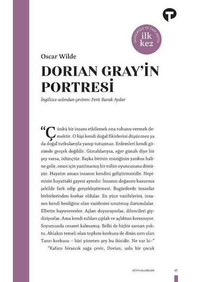 Dorian Grayin Portresi - Oscar Wilde