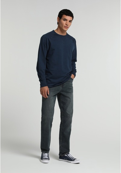 Colin's Colins Regular Fit Yuvarlak Yaka Düz Erkek Mavi Uzun Kol Tişört Cl1081791 Q1.v1 Inv İndigo