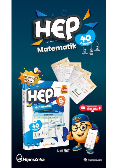 2026 6. Sınıf Haftalık Hep Matematik 40 Deneme İsmail Begit