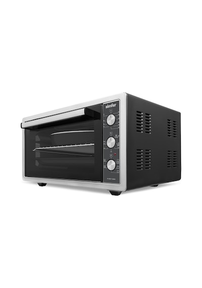 Simfer 4507 İnox 45 LT Turbo Fan Mini / Midi Fırın - 6 Fonksiyon, Pop-Up Düğme, Yoğurt Yapma & Buz Çözme