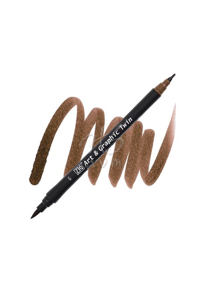 Zig Art & Graphic Twin Marker Tut-80 71 Mid Brown