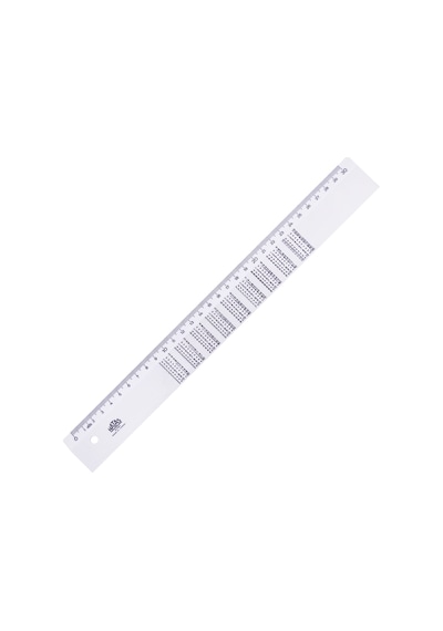Hatas 0177 Çarpım Tablolu Cetvel 30 CM Şeffaf