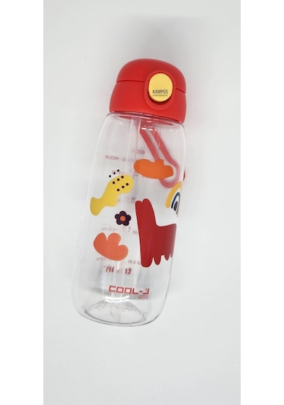 Gıpta Cool-J Medium 600 Ml Sarı-Kırmızı Kilitli Tritan K7550 Matara