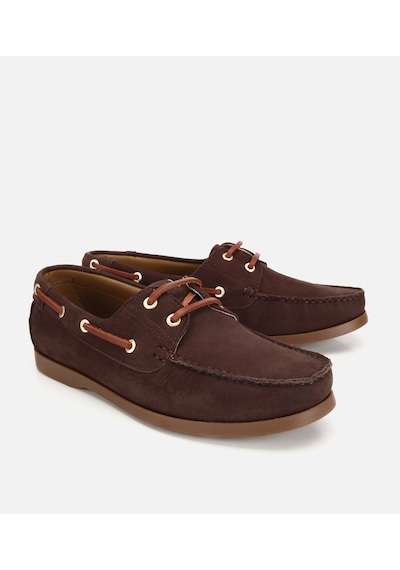 Hotiç Erkek Nubuk Deri Kahverengi Bağcık Detaylı Günlük Loafer 02ayh319740a480 02ayh319740a480
