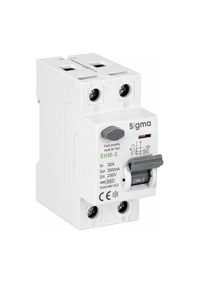 Sigma Shm2p 300ma 32a 6ka Monofaze Kaçak Akım Koruma Şalteri