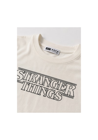 Uğur Bebe %100 Pamuk Stranger Things Baskılı Unisex Çocuk Tişört Ekru Kısa Kollu Bisiklet Yaka Yazlık Ekru Ekru Uğur Bebe %100 Pamuk Stranger Things Baskılı Unisex Çocuk Tişört Ekru Kısa Kollu Bisiklet Yaka Yazlık Ekru Ekru
