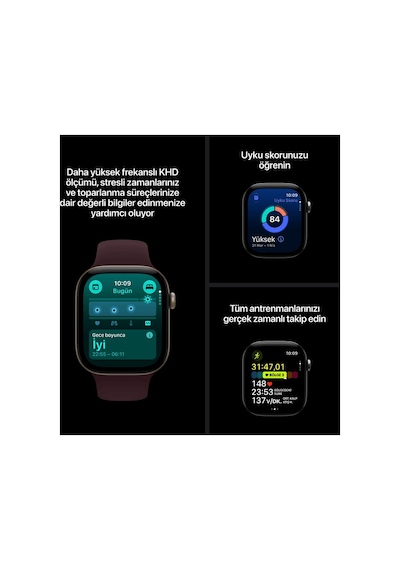 Apple Watch Series 12 Gps 46MM - Koyu Bronz Alüminyum Kasa - Zeytin Spor Kordon - S/m Akıllı Saat (Distribütör Garantili) Apple Watch Series 12 Gps 46MM - Koyu Bronz Alüminyum Kasa - Zeytin Spor Kordon - S/m Akıllı Saat (Distribütör Garantili)