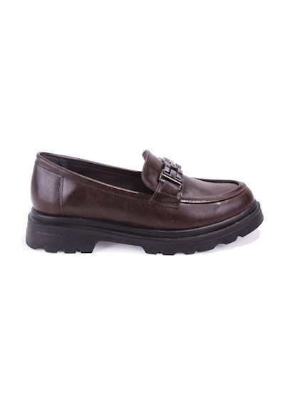 Dagoster Dza07-90801 Kahve Günlük Loafer Kadın Ayakkabı Kahve