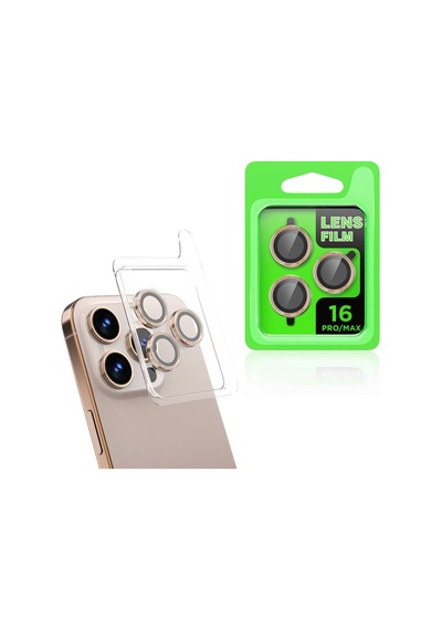 Apple Uyumlu iPhone 16 Pro Zore Cl-07 Kamera Lens Koruyucu Titanyum