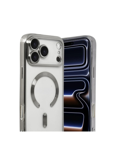 Apple Apple Uyumlu iPhone 17 Pro Kross Magneticsafe Kapak - Gümüş 0.2M-Çok Renkli