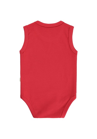 Civil Baby Düz Renkli 3-36 Ay Çıtçıtlı Badi - Kırmızı