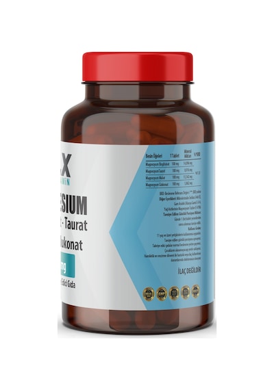 Magnezyum Bisglisinat Malat Taurat Glukonat 60 Tablet Magnezyum Glisinat