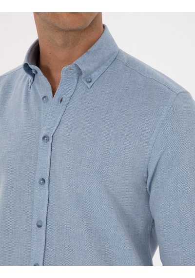 Pierre Cardin Erkek Mavi Gömlek Desenli 50316768-vr036 Mavi