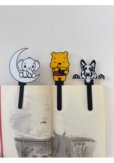 Sevimli Figürlü Kitap Ayraçları 3 Lü Paket-kitap Okuma Arkadaşı-sevimli Ayraçlar