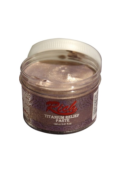 Rich Titanium Metalik Rölyef Pasta 160 Cc. 5508 Latte